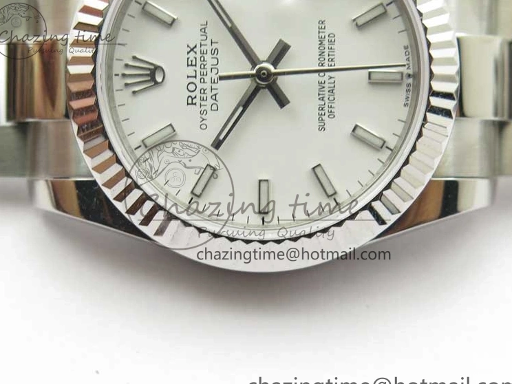 Dial Sticks Oyster White Bracelet Maker Best Edition BP 31mm Marker Datejust 278271 SS on 1227